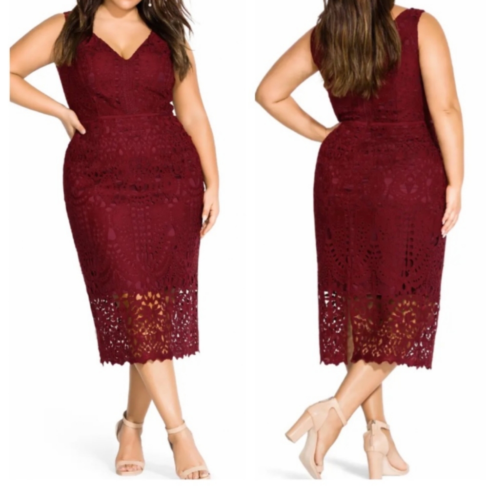 NWT City Chic Lace Dress